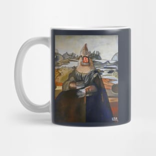 Mona Lisa (with a female cardinal) Mug